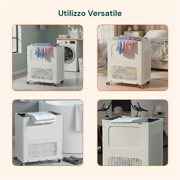 AVILIA CESTO GRANDE PER LAVANDERIA 123LT CON COPERCHIO