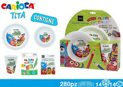 CARIOCA FOOD SET 3PZ C/ALBUM + COL TIT 