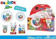 CARIOCA FOOD SET 3PZ C/ALBUM + COL JUM 