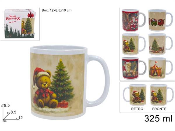 DUE ESSE TAZZONE 325ML NATALIZIO ASS 