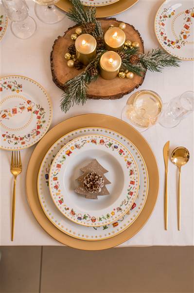 DUE ESSE SERVIZIO PIATTI 18PZ NATALE 
