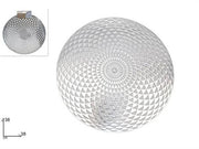 DUE ESSE TOVAGLIETTA TONDA 38CM SILVER FORATA