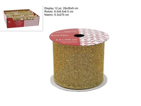 DUE ESSE NASTRO 6,3X270CM ORO RETINATO 