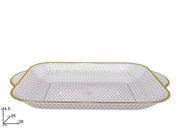 DUE ESSE VASSOIO RETT BORDO DORA 38X26 