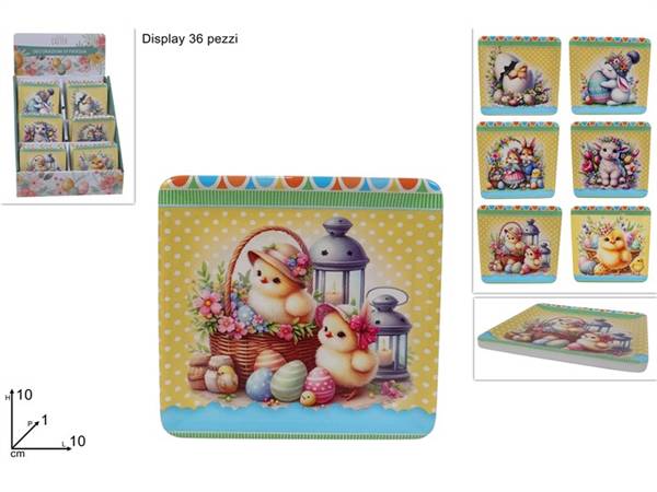DUE ESSE PIATTINO CERAMICA 10CM PASQUA 