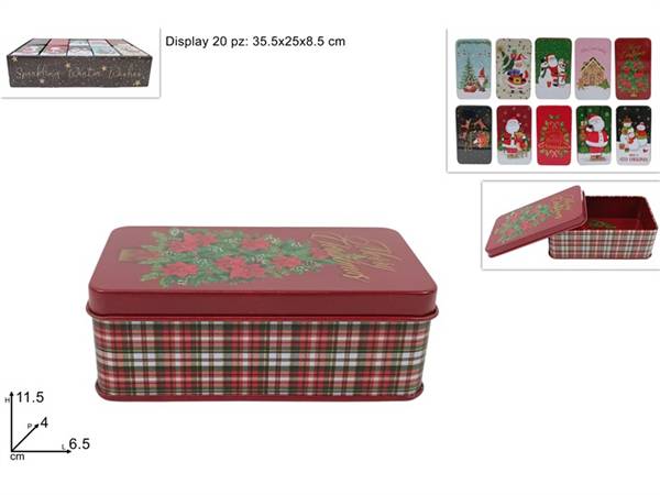 DUE ESSE SCATOLA RETT 6,5X11,5 XMAS 