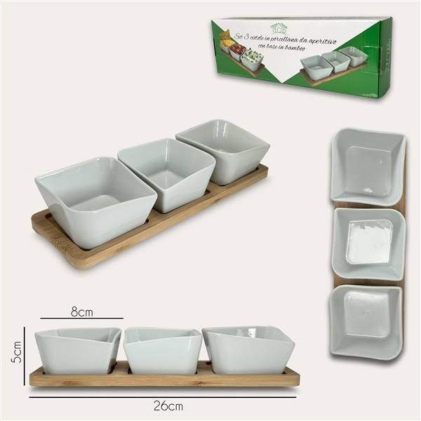 ARCA CIOTOLE 3PZ SET APERITIVO 