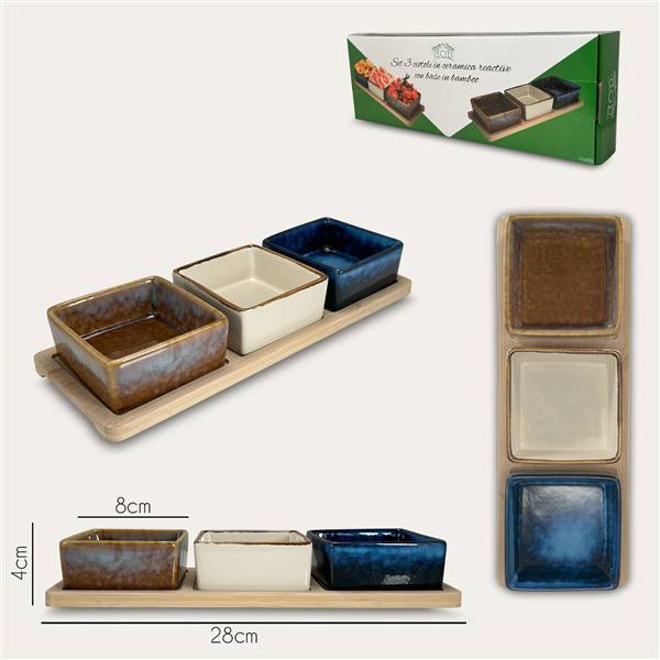 ARCA CIOTOLE 3PZ SET APERITIVO 