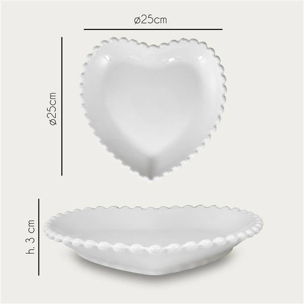 ARCA PIATTO CUORE 25X25 H.3,9 