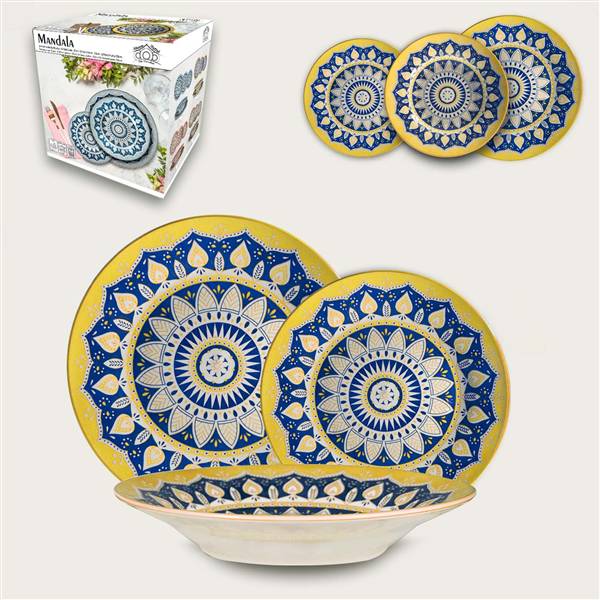 ARCA SERVIZIO PIATTI 18PZ MANDALA 