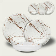 ARCA PIATTO DESSERT CM.20 MARBLE WHITE 