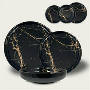 ARCA PIATTO DESSERT CM.20 MARBLE BLACK 