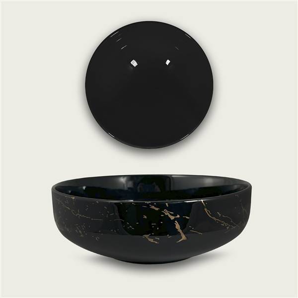 ARCA BOWL CM.24 H.8 MARBLE BLACK 