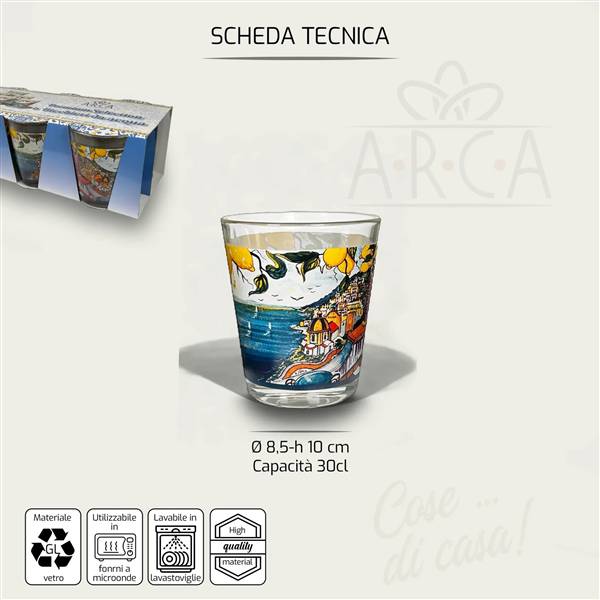 ARCA BICCHIERI VETRO 6PZ 30CL LA COSTIER 