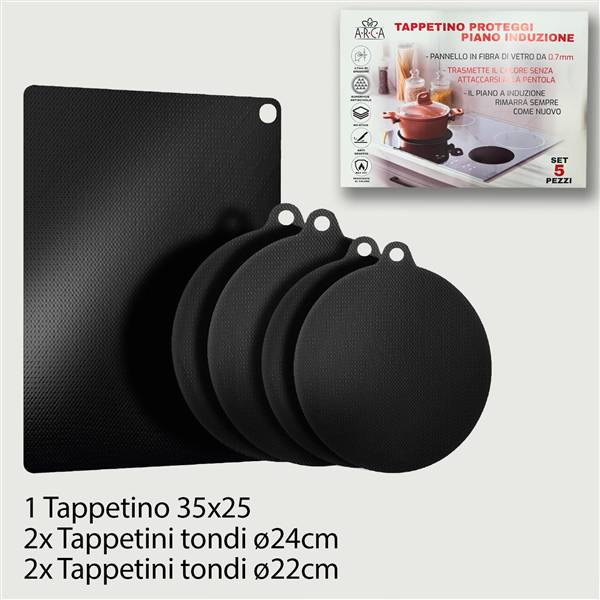 ARCA TAPPETINI PROTEGGI PIANI INDUZ 5PZ 