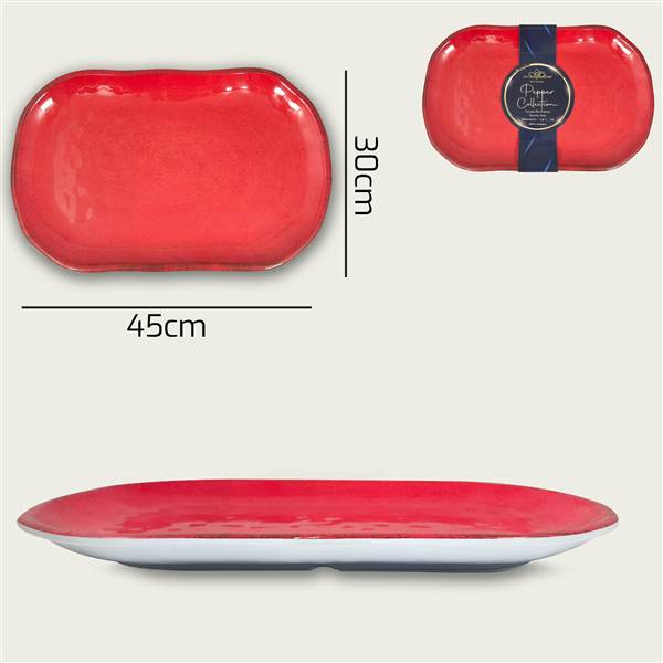 ARCA VASSOIO MEL 45X30X4 RED PEPPER 