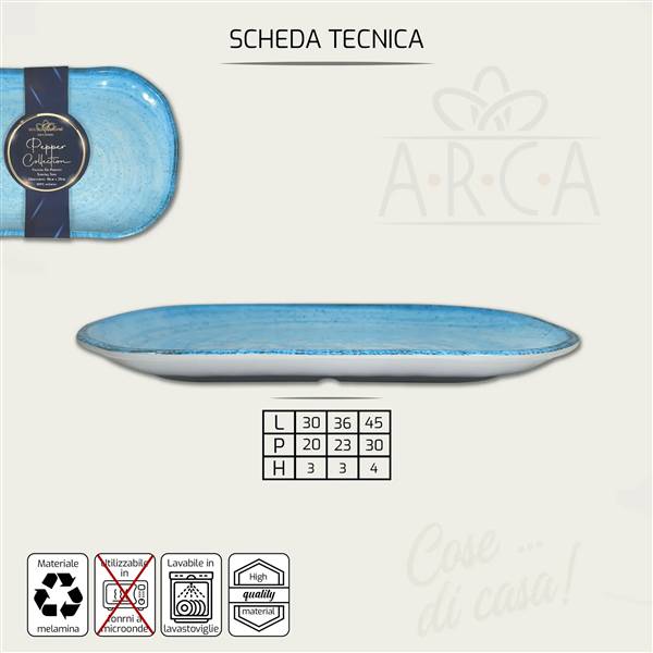 ARCA VASSOIO MEL 45X30X4 RED PEPPER 
