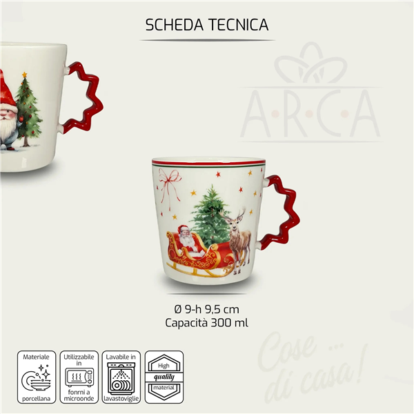 ARCA TAZZONE MUG 38CL NATALE SCATOLATO 