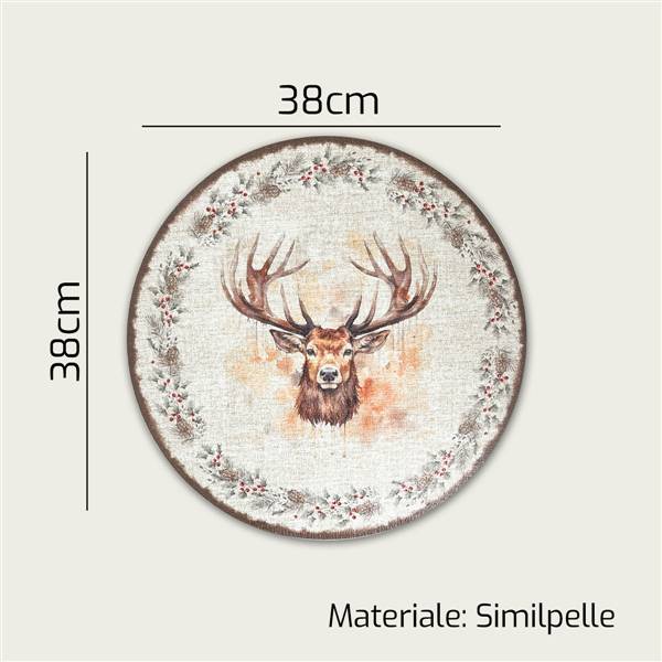ARCA TOVAGLIETTA CM.38 XMAS SOTTOPIATTO NATALE