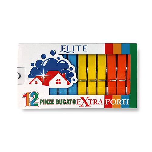 BIO PINZE EXTRA FORTI ELITE 12PZ COL.ASS 