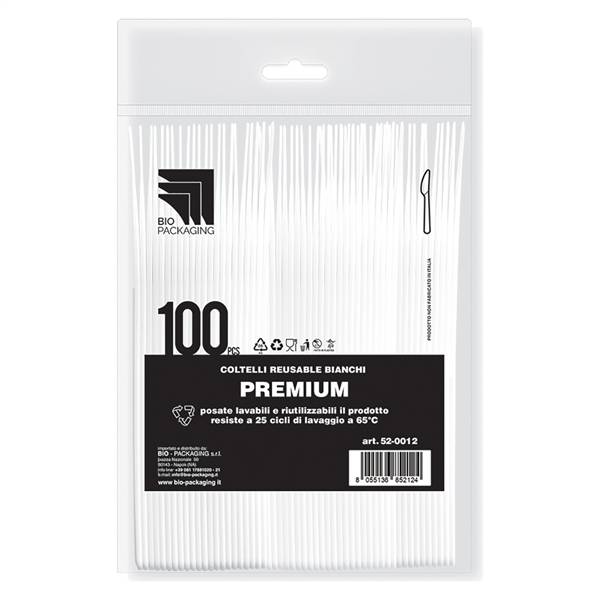 BIO CONF. 100 COLTELLI PREMIUM BIANCHI 52-0012