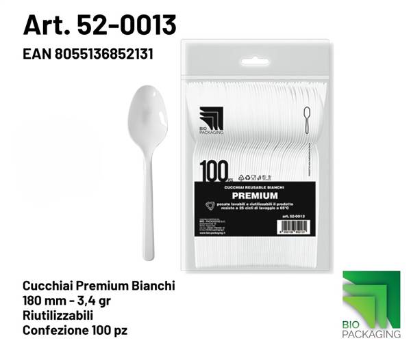BIO CONF. 100 CUCCHIAI PREMIUM BIANCHI 52-0013
