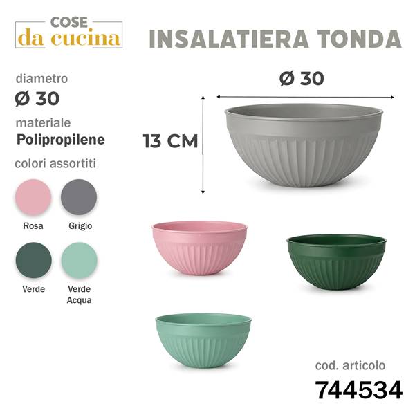 CS INSALATIERA 30CM COL.ASS. 