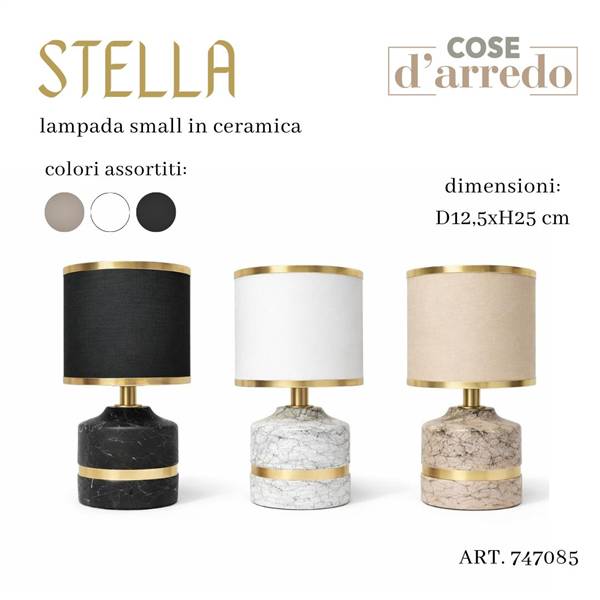 COSENTINO LAMPADA IN CERAMICA STELLA ASS D.12,5XH.25