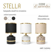 CS LAMPADA IN CERAMICA STELLA COL.ASS. D.12,5XH.25