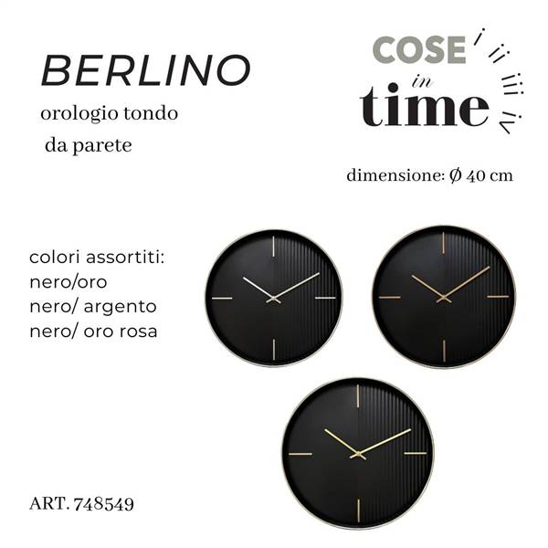 CS OROLOGIO DA PARETE BERLINO D.40 