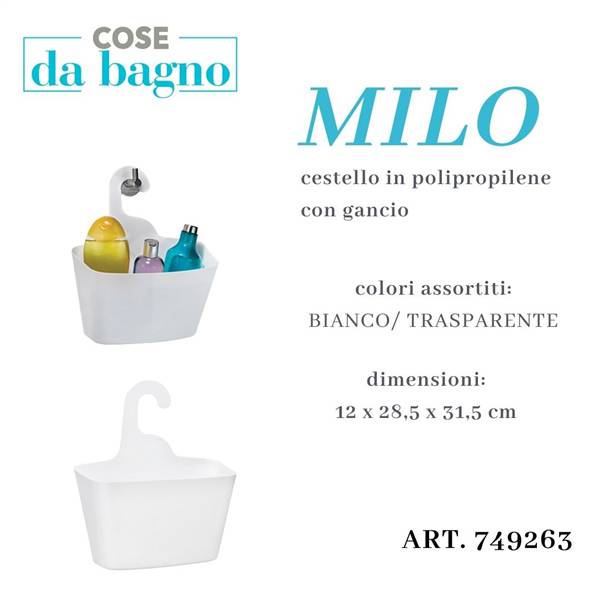 CS CESTELLO SOSPESO CON GANCIO MILO 