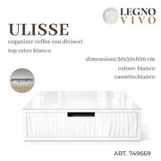 CS PORTACIALDE TOP VETRO ULISSE BIANCO 