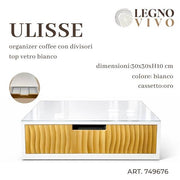 CS PORTACIALDE TOP VETRO ULISSE ORO 
