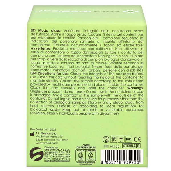 SETABLU CONTENITORE STERILE PER URINE 