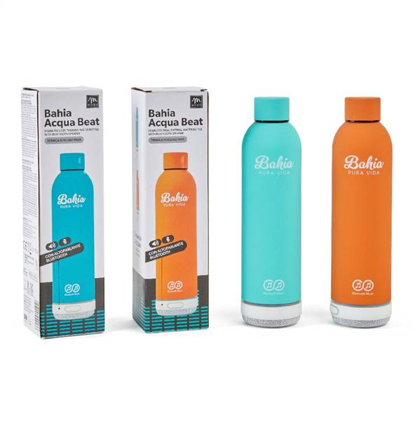 MERCURY BORRACCIA TERMICA ACCIAIO 500ML BAHIA CON ALTOPARLANTE BLUETOOTH