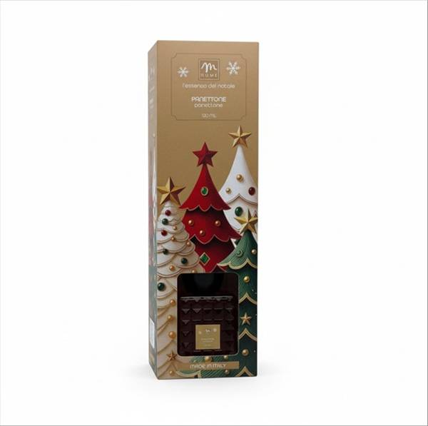 MERCURY DIFFUSORE PINI 120ML PANETTONE CON BACCHETTI IN FIBRA