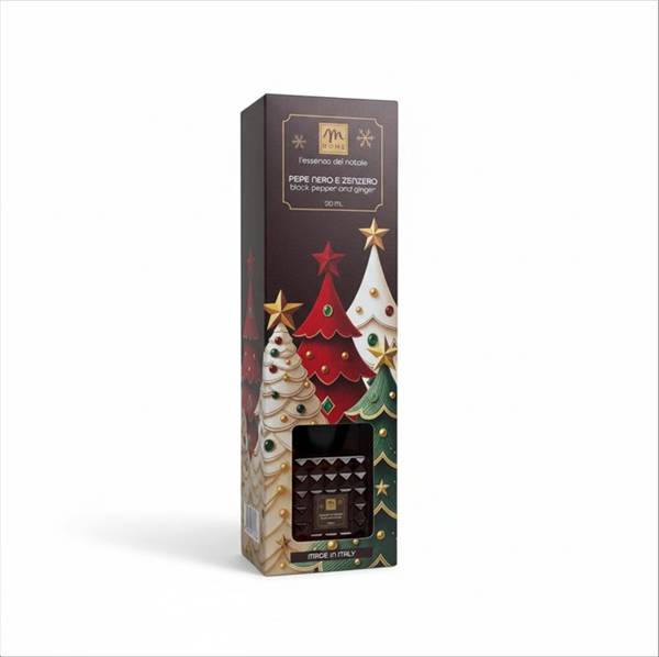 MERCURY DIFFUSORE PINI 120ML PEPE NERO E ZENZERO CON BACCHETTI IN FIBRA