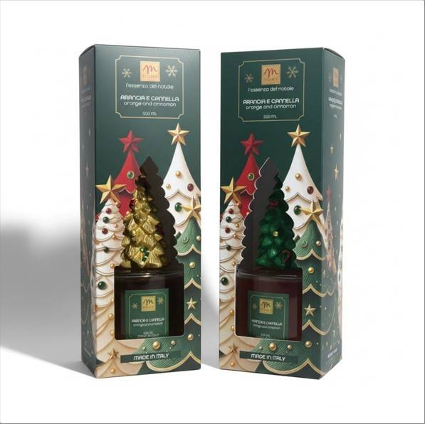 MERCURY DIFFUSORE PINI 500ML ARANCIA E CANNELLA CON BACCHETTI IN FIBRA