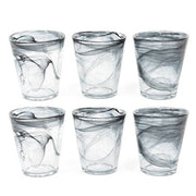 MERCURY SET 6 BICCHIERI CONICI NERI 