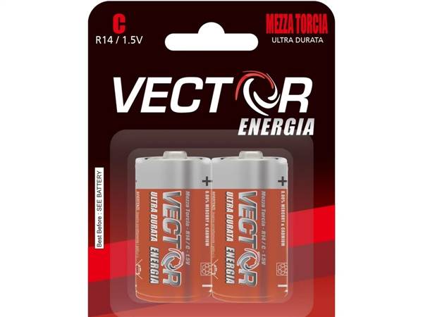 VECTOR PILE ZINCO MEZZA TORCIA 2PZ 