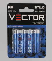 VECTOR PILA SUPER ALCALINA STILO 4PZ 
