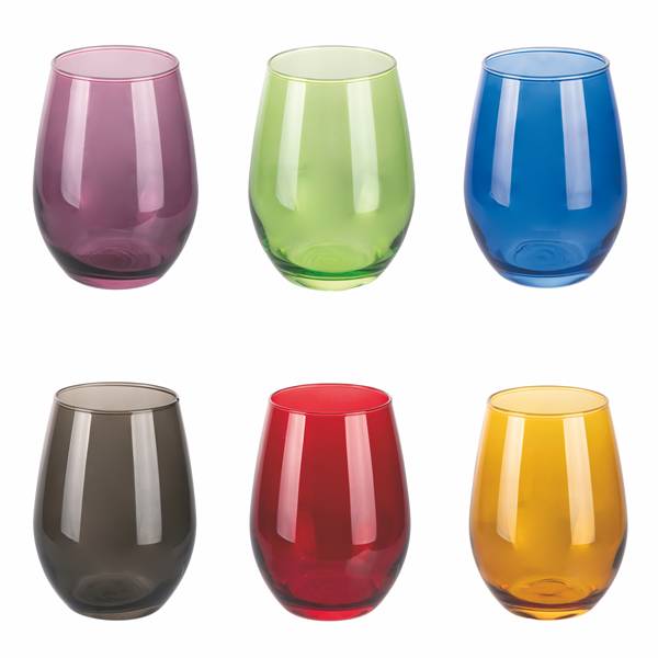 GALILEO BICCHIERE 6PZ LUCE 550ML 6 COL.