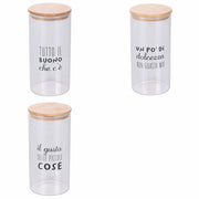 GALILEO BARATTOLO 1,5LT MOTIVITY 3ASS. BOROSILICATO E BAMBU
