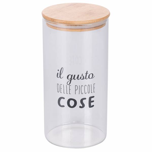 GALILEO BARATTOLO 1,5LT MOTIVITY 3ASS. BOROSILICATO E BAMBU