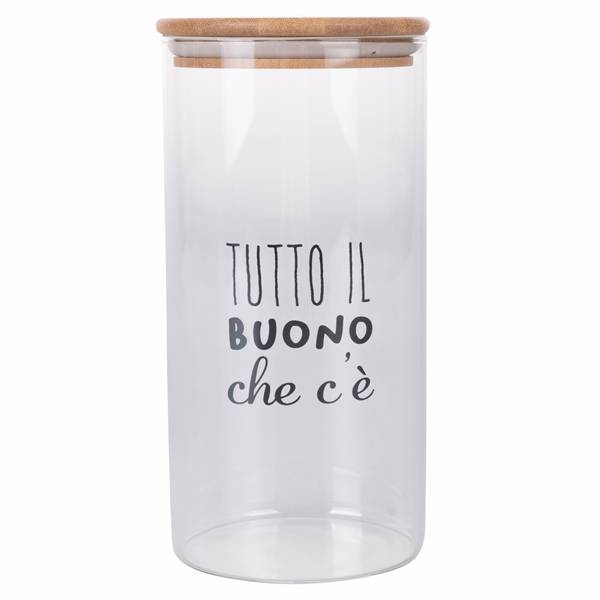 GALILEO BARATTOLO 1,5LT MOTIVITY 3ASS. BOROSILICATO E BAMBU