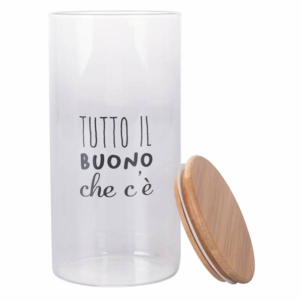 GALILEO BARATTOLO 1,5LT MOTIVITY 3ASS. BOROSILICATO E BAMBU