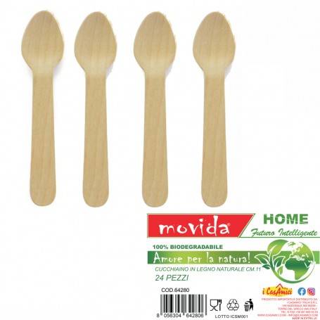 MOVIDA CUCCHIAINO LEGNO 24PZ 