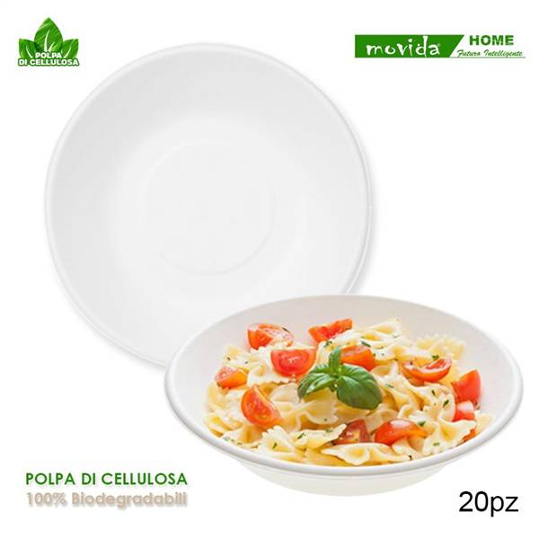 MOVIDA PIATTO FONDO CM.19 BIO 20PZ 