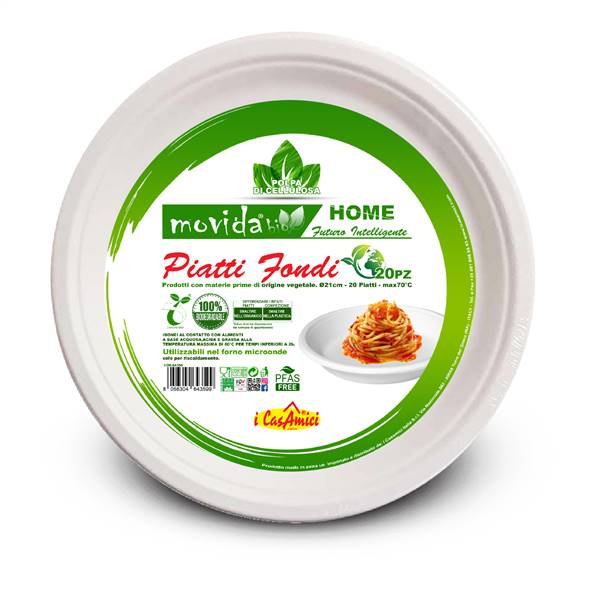 MOVIDA PIATTO FONDO BIO CM.21 20PZ 