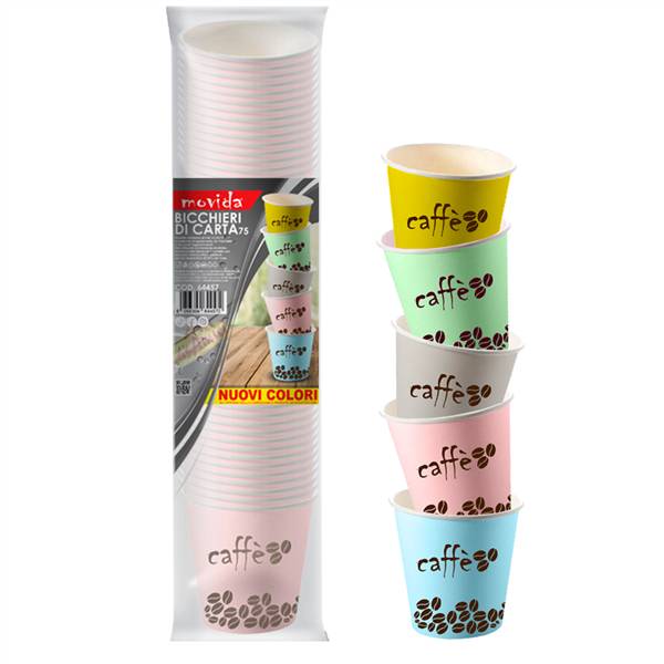 MOVIDA BICCHIERE BIO 75ML COLOR 50PZ 